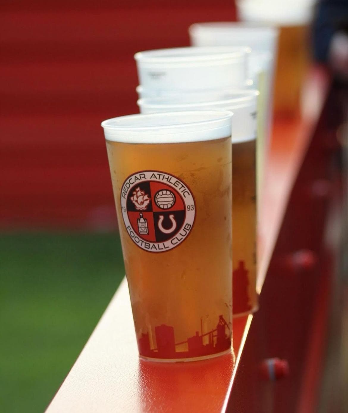 Festival goers with eco cups